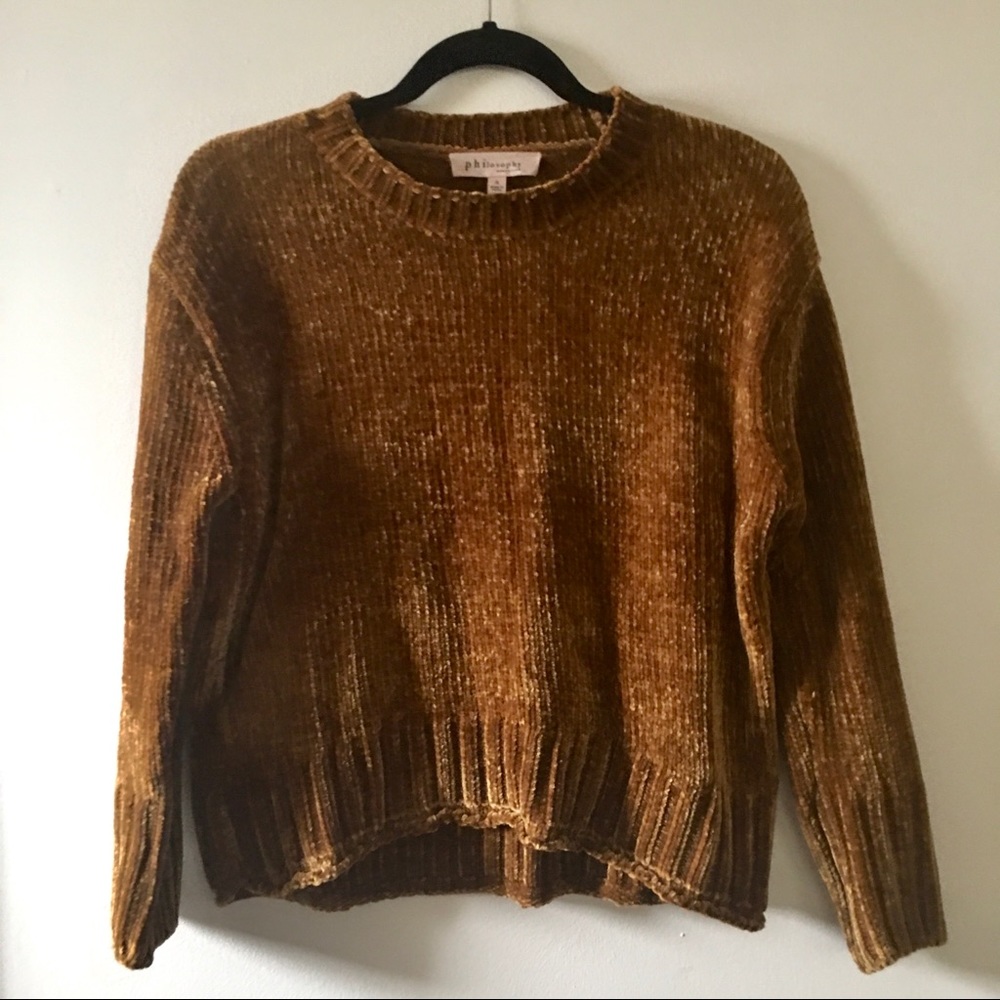 Philosophy Chenille Pullover Sweater Size Small